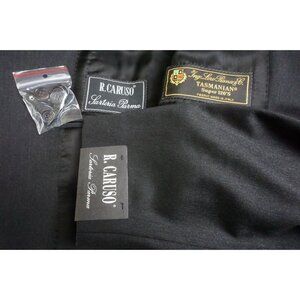 Raffaele Caruso Loro Piana 120s Wool Gray 2 Pc Suit Jacket Pants 40R BRAND NEW